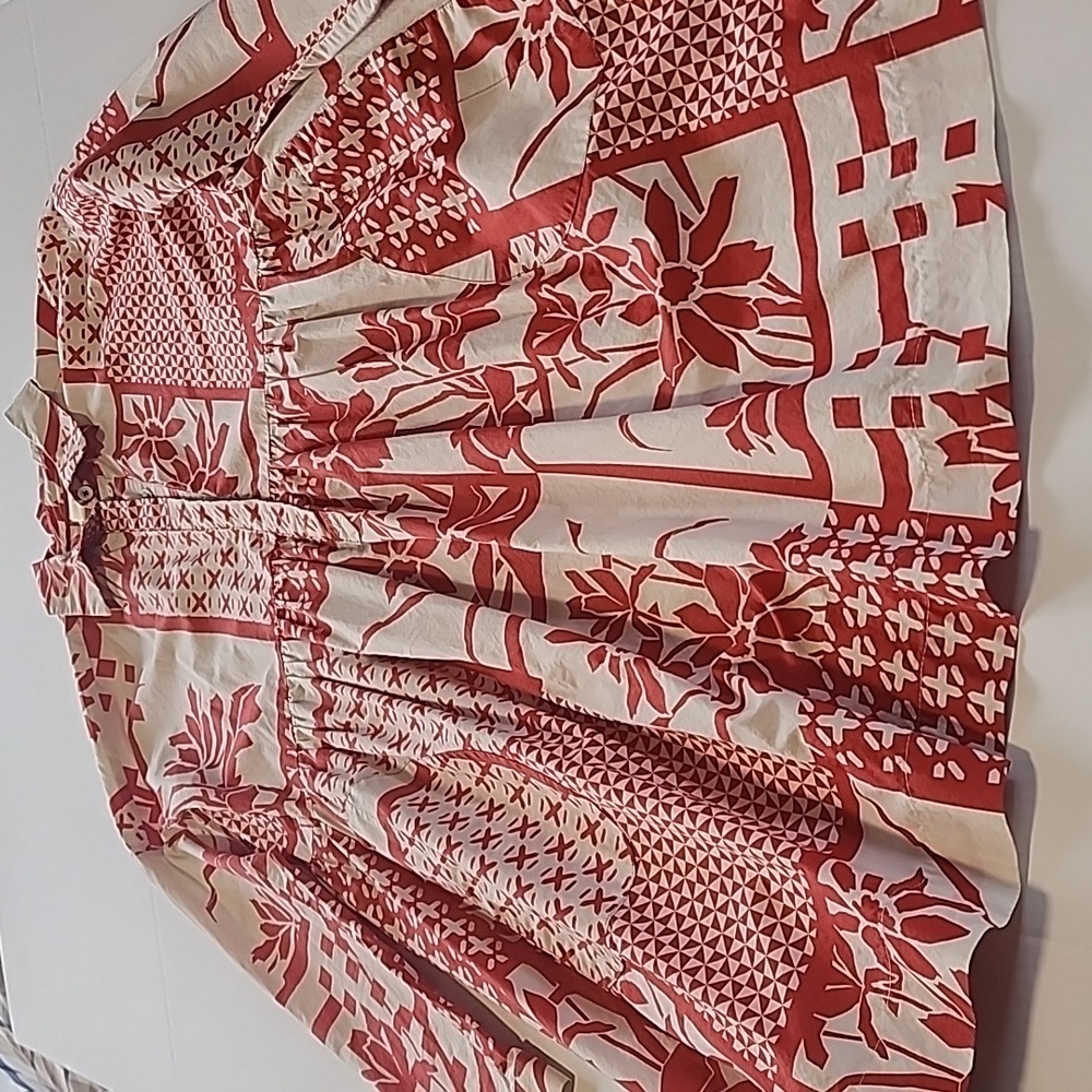 Anthropologie Maeve Printmaker Poplin Dress XS - Picture 8 of 13